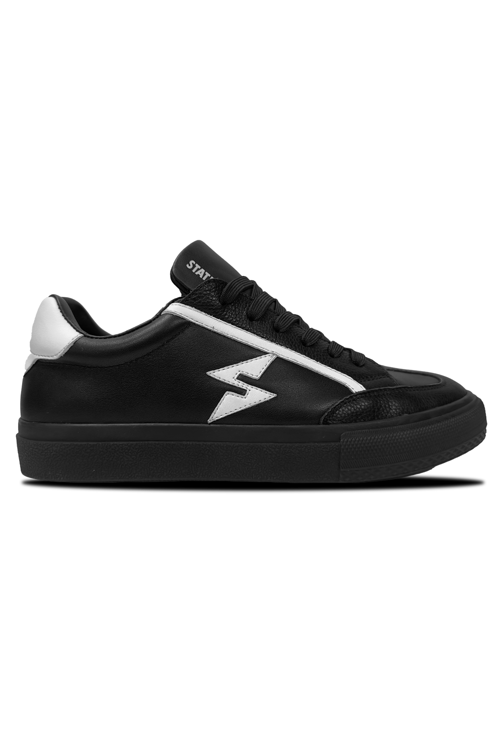 Static Energie Sorrento Black Leather Sneakers: Stylish, Durable, Comfortable, Everyday Footwear