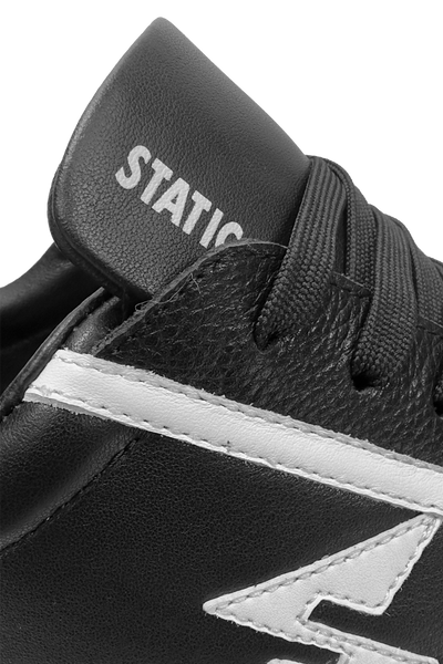 Static Energie Sorrento Black Leather Sneakers: Stylish, Durable, Comfortable, Everyday Footwear