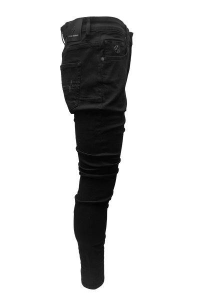 Ultimate Comfort Black Tapered Fit Jeans for Men, Stylish Everyday Denim
