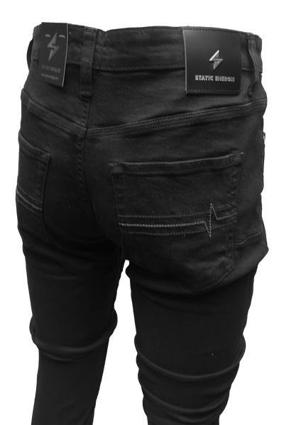 Ultimate Comfort Black Tapered Fit Jeans for Men, Stylish Everyday Denim