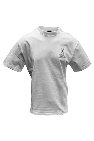 Gruner Relaxed-Fit T-Shirt: Soft Cotton, Embroidered Teddy, Playful Design
