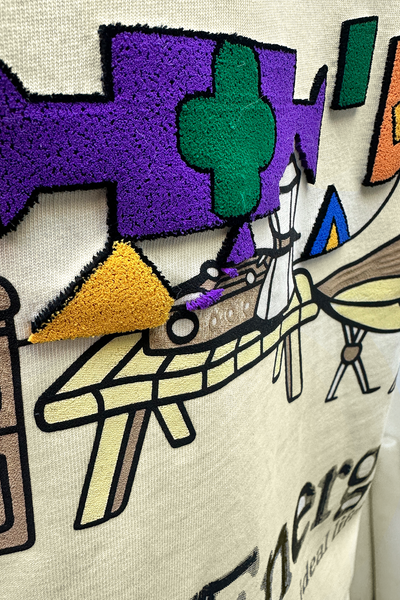Steyr Relaxed Fit T-Shirt: Breathable Cotton, Oversized Comfort, Embroidered Details