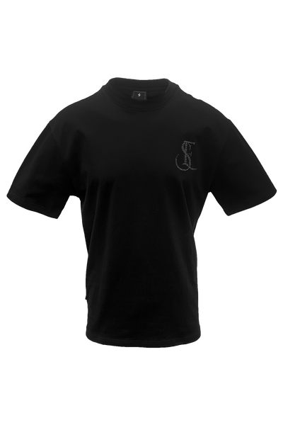 Bludenz Relaxed-Fit T-Shirt: Breathable Cotton Comfort with Studded Bag Motif