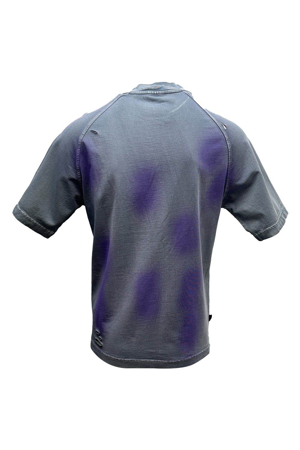 Static Energie Schwarz Relaxed Fit Cotton T-Shirt with Rubberized Detail & Tinted Splashes