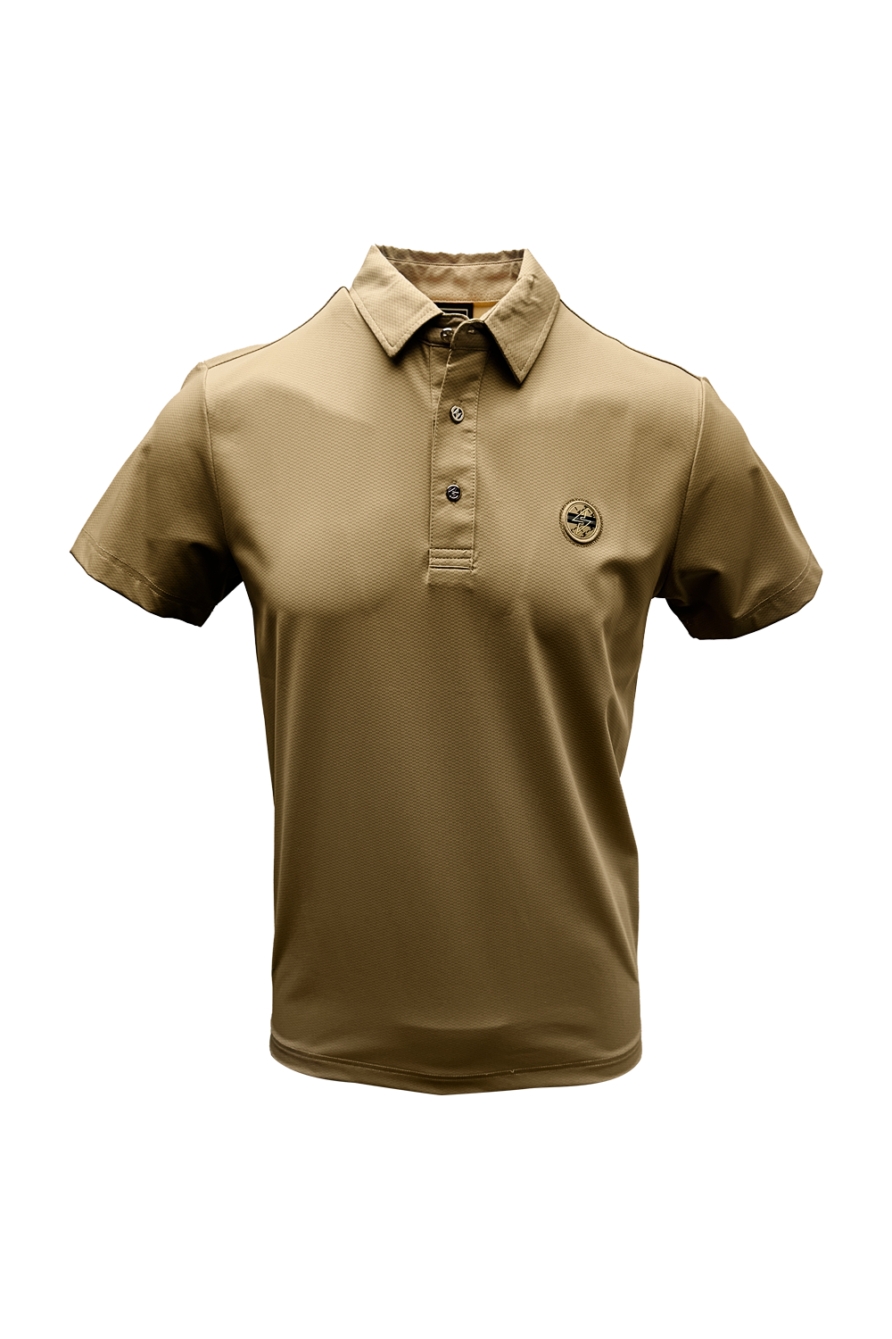 Voslau Golfer Brown Polo: Lightweight, Flexible Nylon-Spandex Blend for Comfort and Style