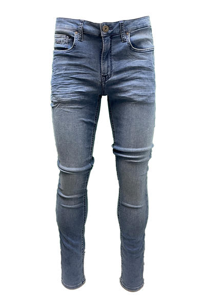 Vialli Buscotti Blue Skinny Jeans: Premium Denim, Flattering Fit, Timeless Style