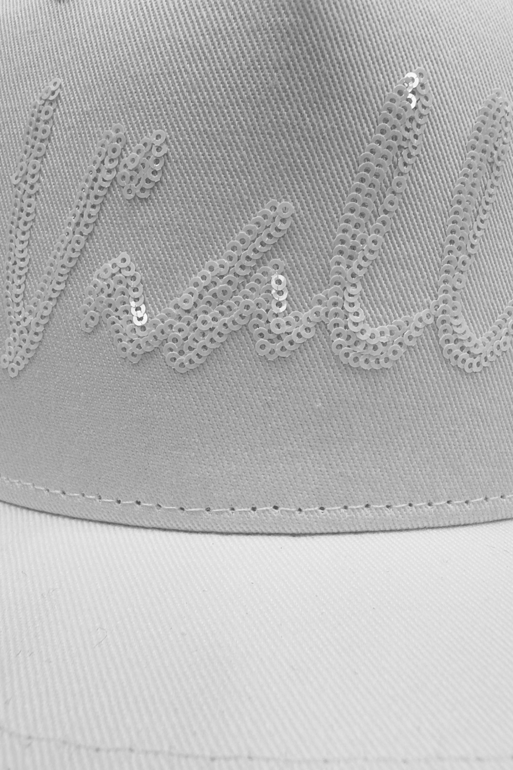 Vialli Fradrico Pure White Snapback Cap with Adjustable Closure and Sequence Branding