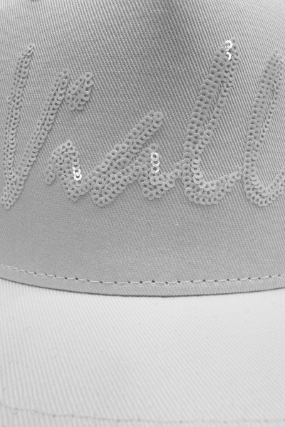 Vialli Fradrico Pure White Snapback Cap with Adjustable Closure and Sequence Branding