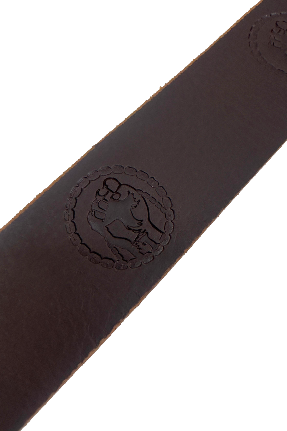 Vialli Guanto Brown Leather Belt with Customizable Fit for All Occasions