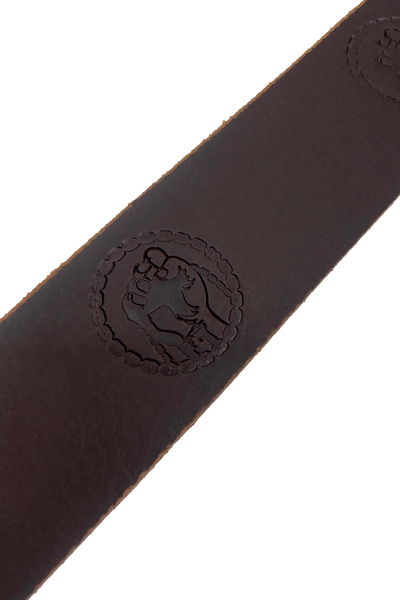 Vialli Guanto Brown Leather Belt with Customizable Fit for All Occasions