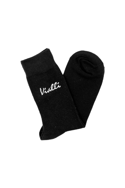 Vialli Black Long Socks: Premium Comfort, Durable, Stylish Everyday Wear