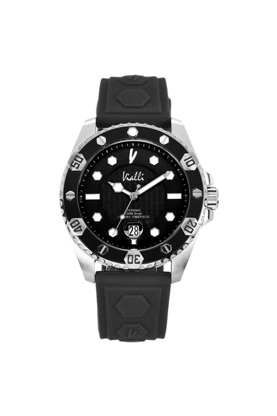 Vialli Elba Oceanic SI Wristwatch: Durable Silicone Strap, Stylish Luxury Timepiece