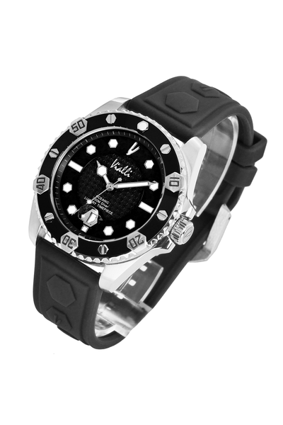 Vialli Elba Oceanic SI Wristwatch: Durable Silicone Strap, Stylish Luxury Timepiece