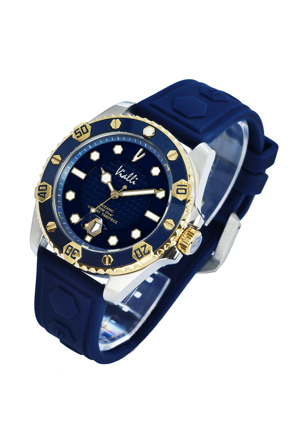 Vialli Elba Oceanic Silicone Strap Wristwatch: Durable Style for Any Occasion