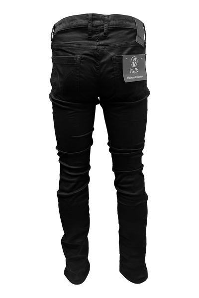 Vialli Rano Sottle Slim Fit Black Jeans for Men - Premium Denim