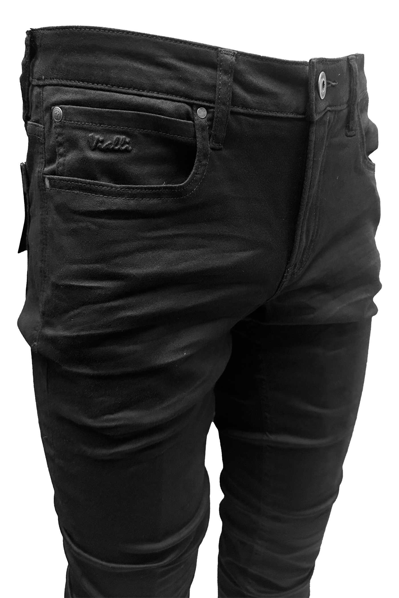 Vialli Rano Sottle Slim Fit Black Jeans for Men - Premium Denim