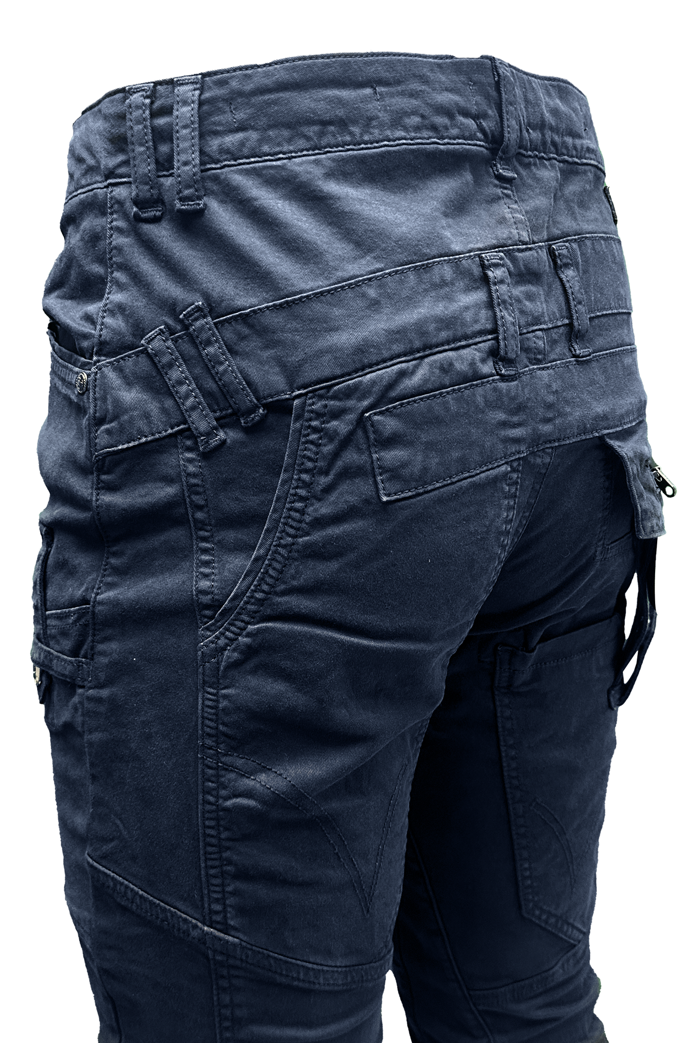 Vialli Ranger Navy Cargo Pants: Durable Cotton Spandex, Multi-Pocket, Platinum Collection