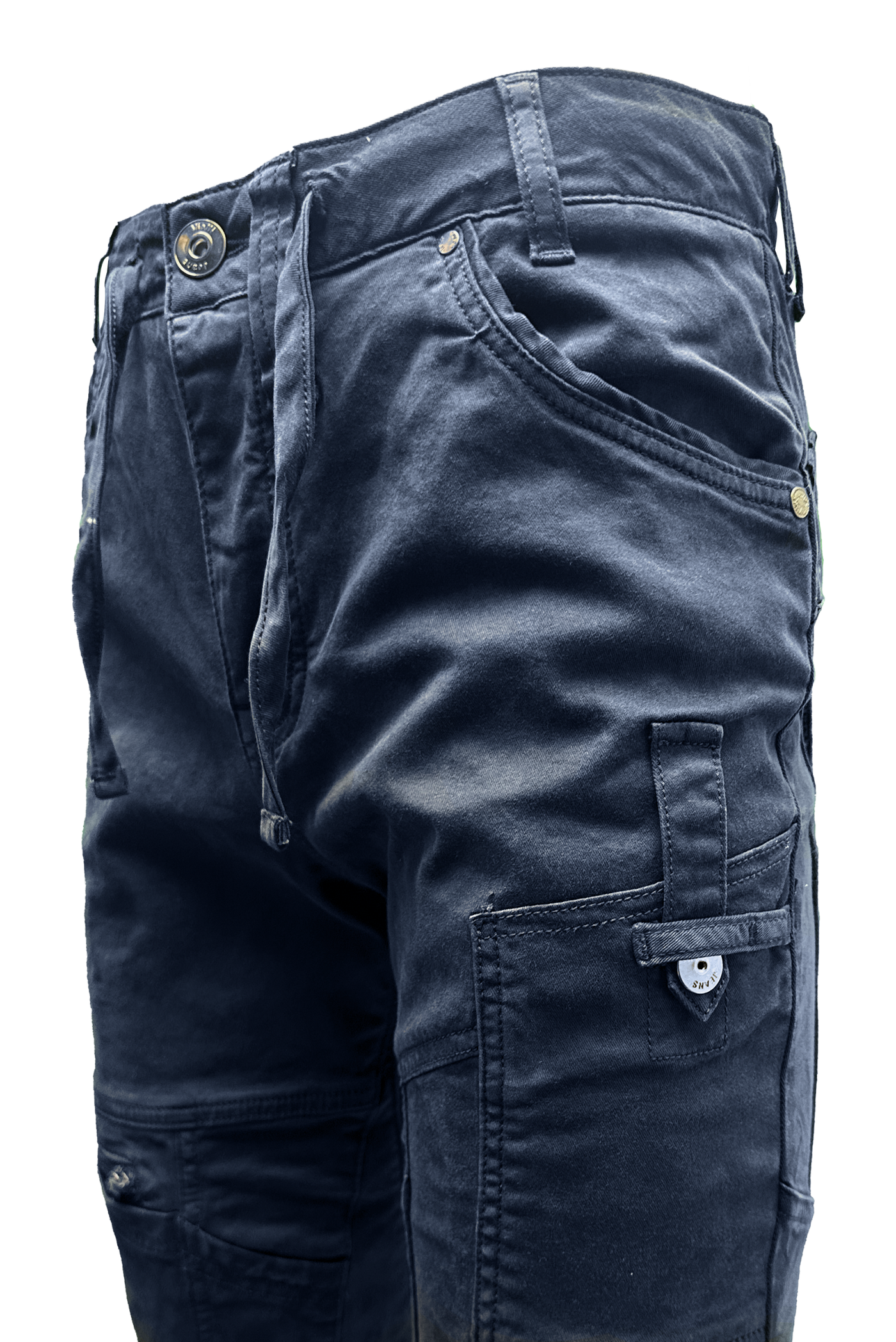 Vialli Ranger Navy Cargo Pants: Durable Cotton Spandex, Multi-Pocket, Platinum Collection