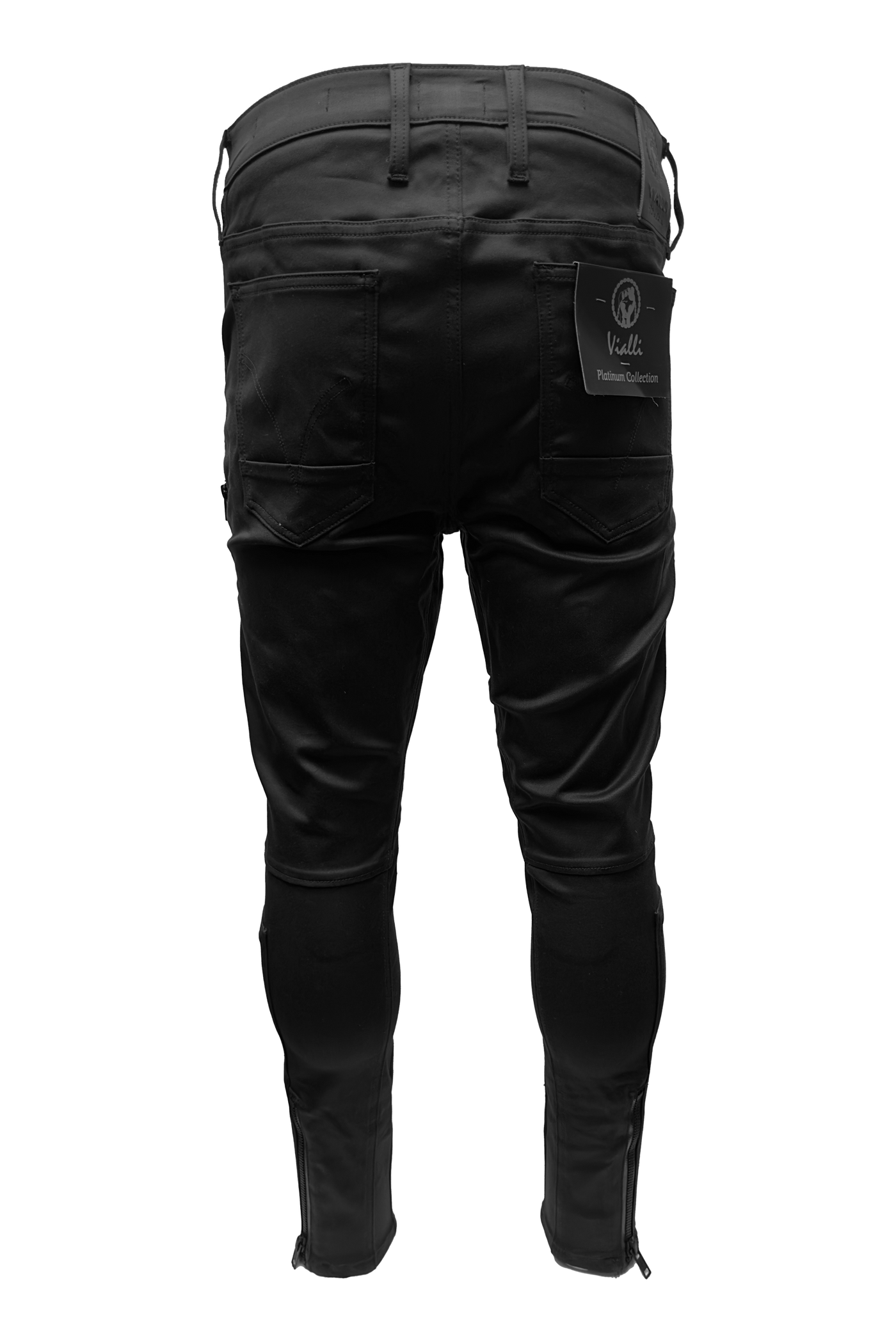 Vialli Ziniomi Morbido-Fit Jean: Premium Cotton Elastane, Stylish Black Denim