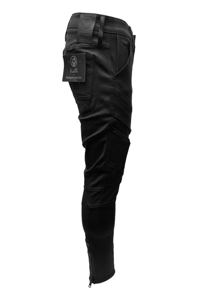 Vialli Ziniomi Morbido-Fit Jean: Premium Cotton Elastane, Stylish Black Denim