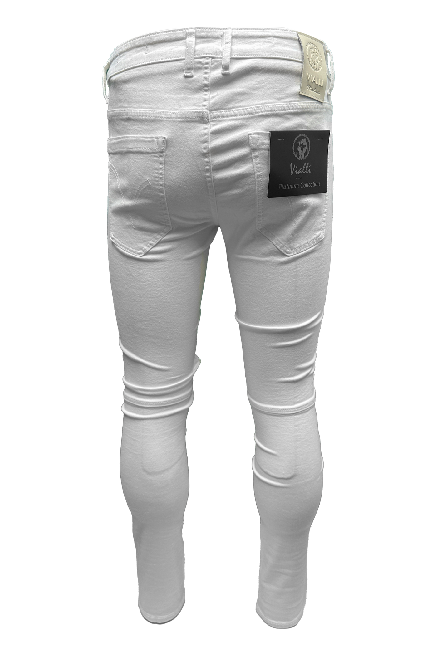 Vialli Coplacci Skinny Jean: Premium White Denim for Sleek, Stylish Fit