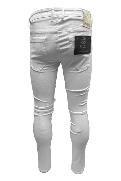 Vialli Coplacci Skinny Jean: Premium White Denim for Sleek, Stylish Fit