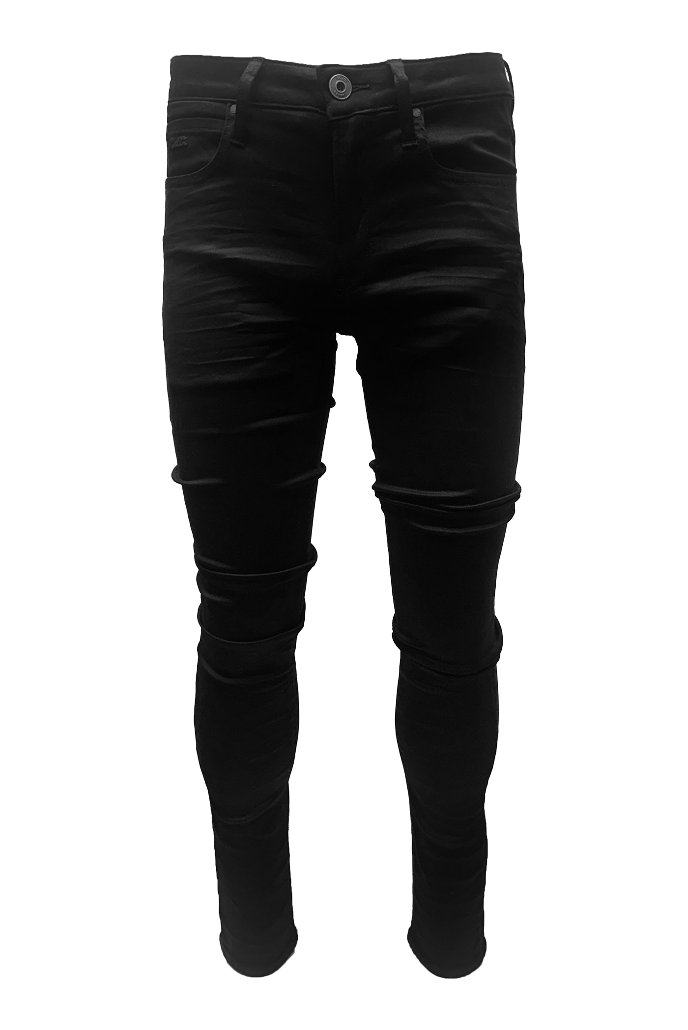 Vialli Abertosht Platinum Collection Black Skinny Jean with Embroidered Coin Pocket