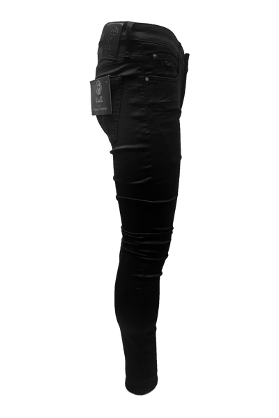 Vialli Abertosht Platinum Collection Black Skinny Jean with Embroidered Coin Pocket
