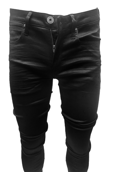Vialli Abertosht Platinum Collection Black Skinny Jean with Embroidered Coin Pocket