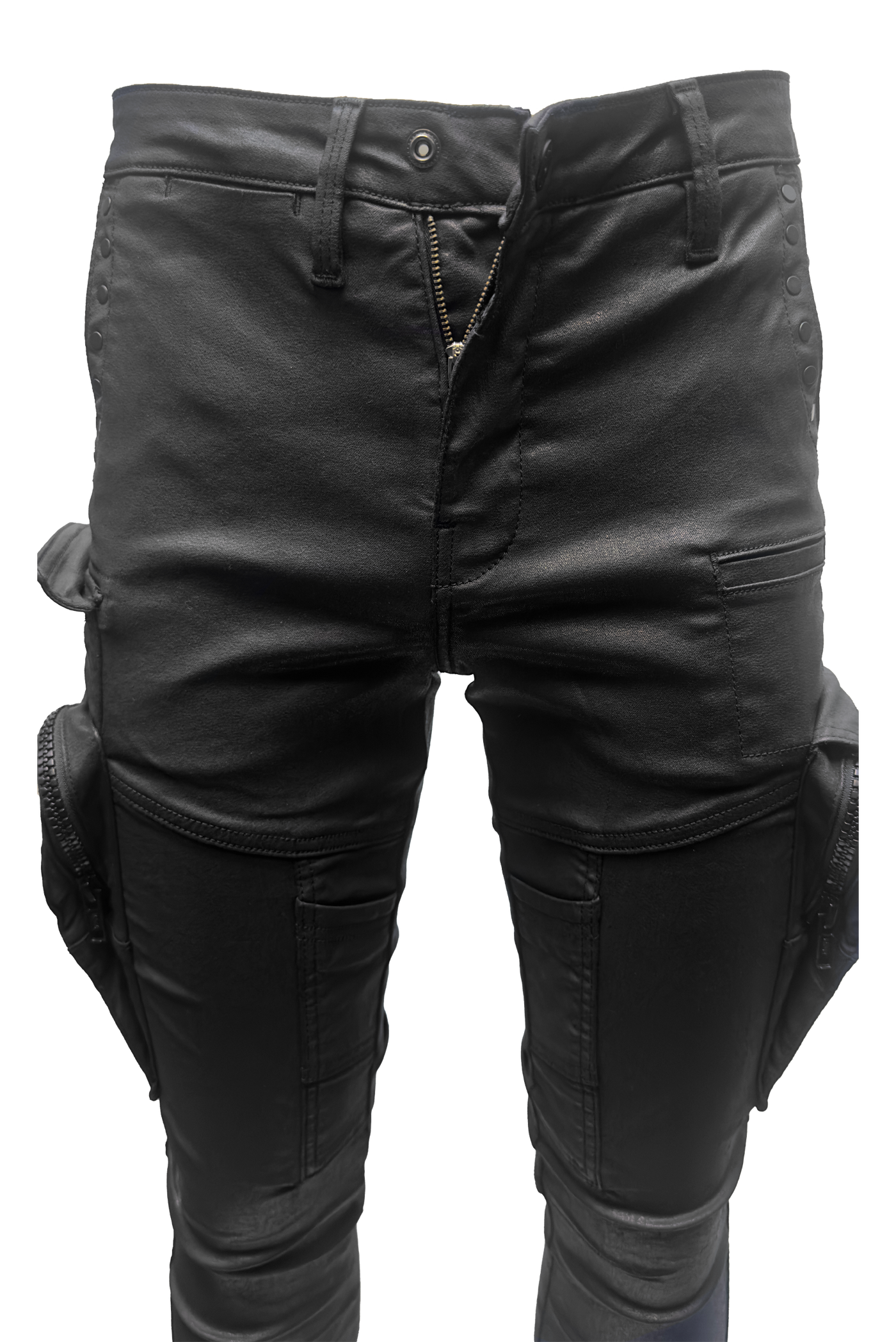 Vialli Jumper Wax Ultra-Fit Black Men's Designer Denim Jeans with Pockets