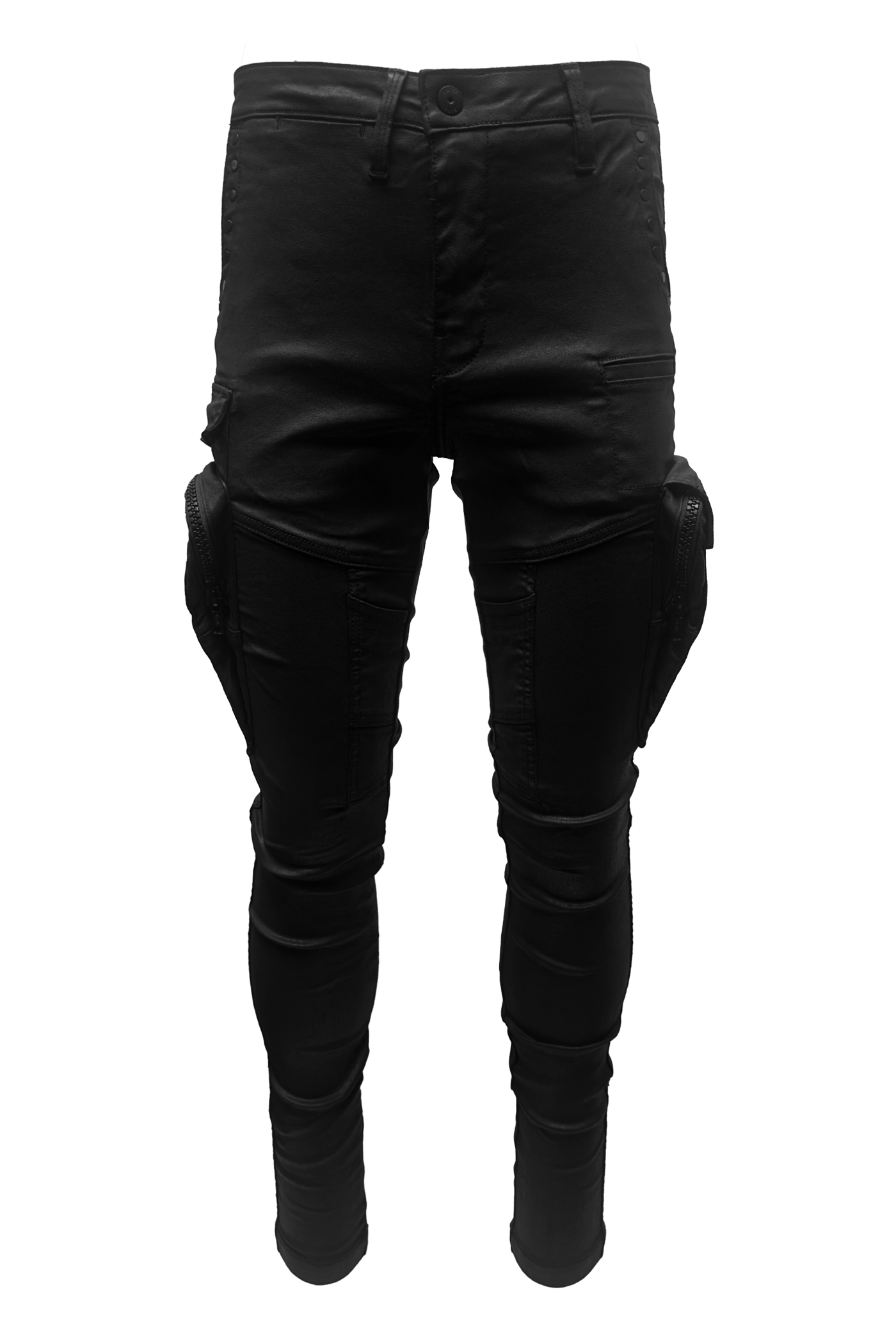 Vialli Jumper Wax Ultra-Fit Black Men's Designer Denim Jeans with Pockets