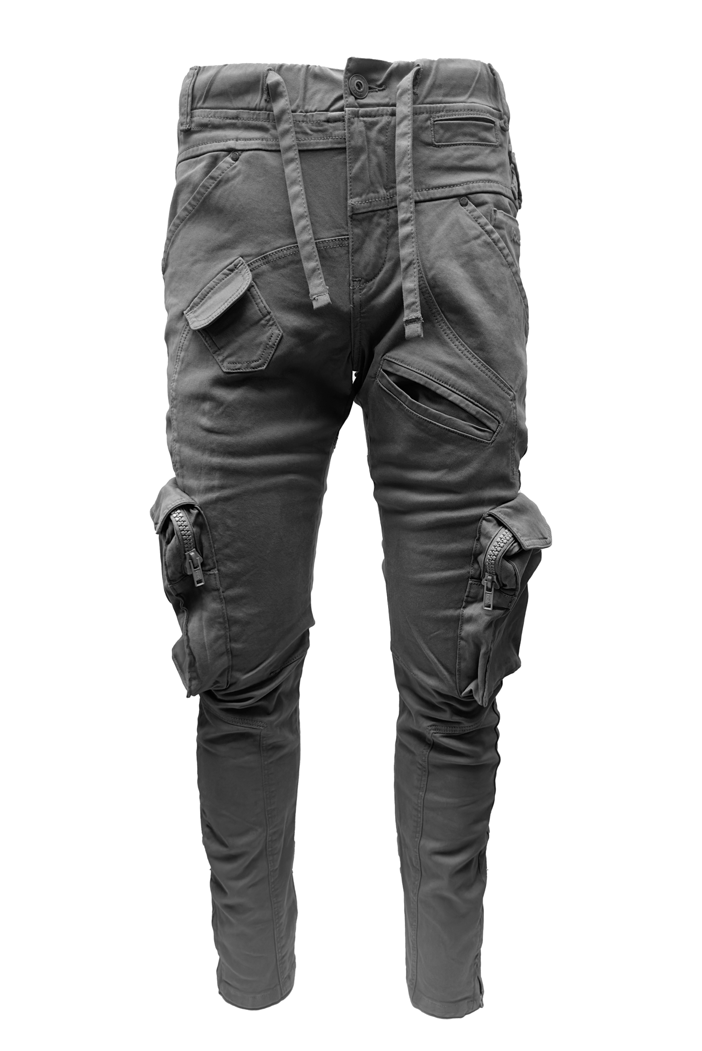 Vialli Joey Grey Cargo Pants: Platinum Collection Comfort & Style