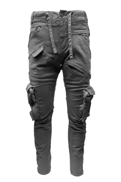 Vialli Joey Grey Cargo Pants: Platinum Collection Comfort & Style