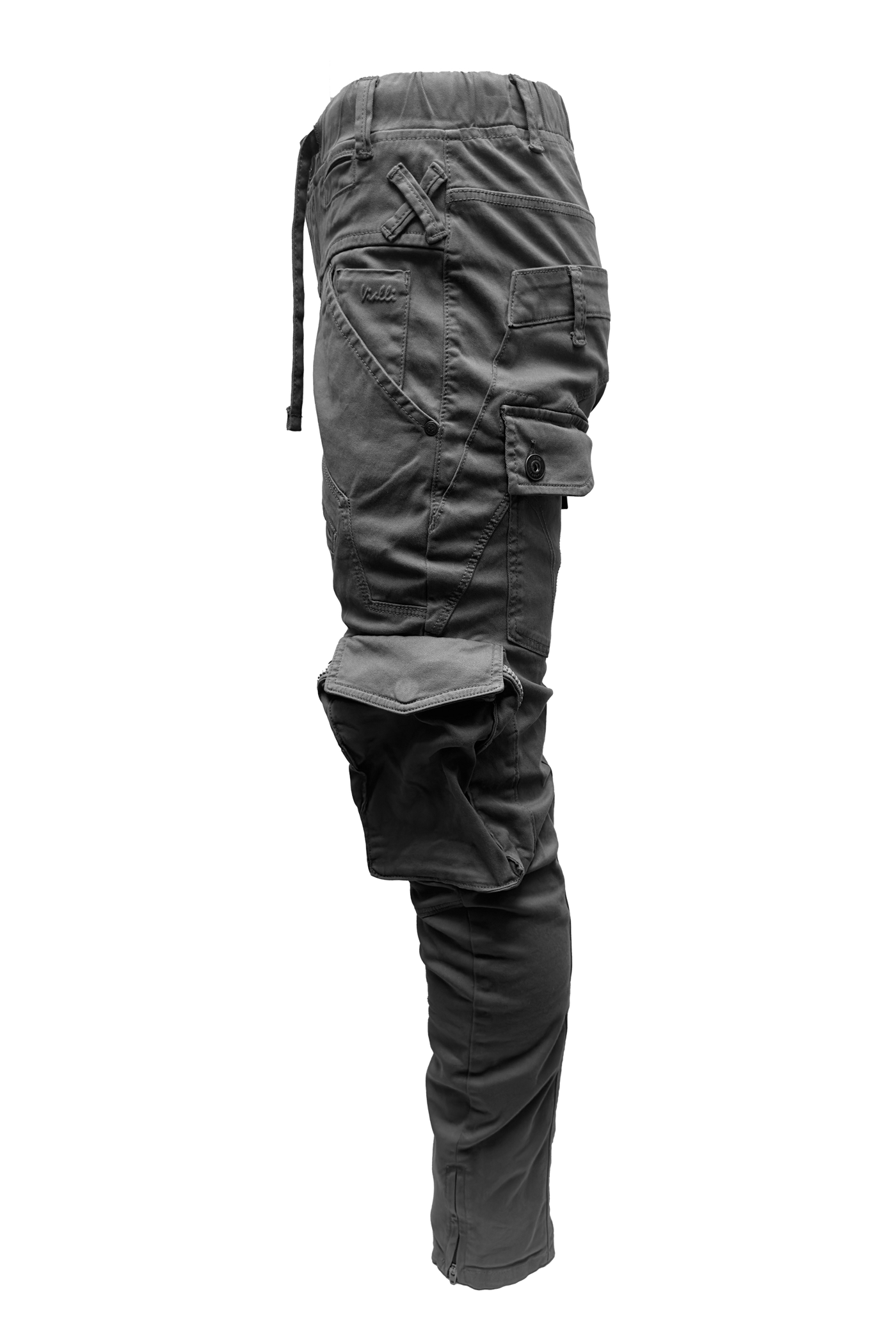 Vialli Joey Grey Cargo Pants: Platinum Collection Comfort & Style