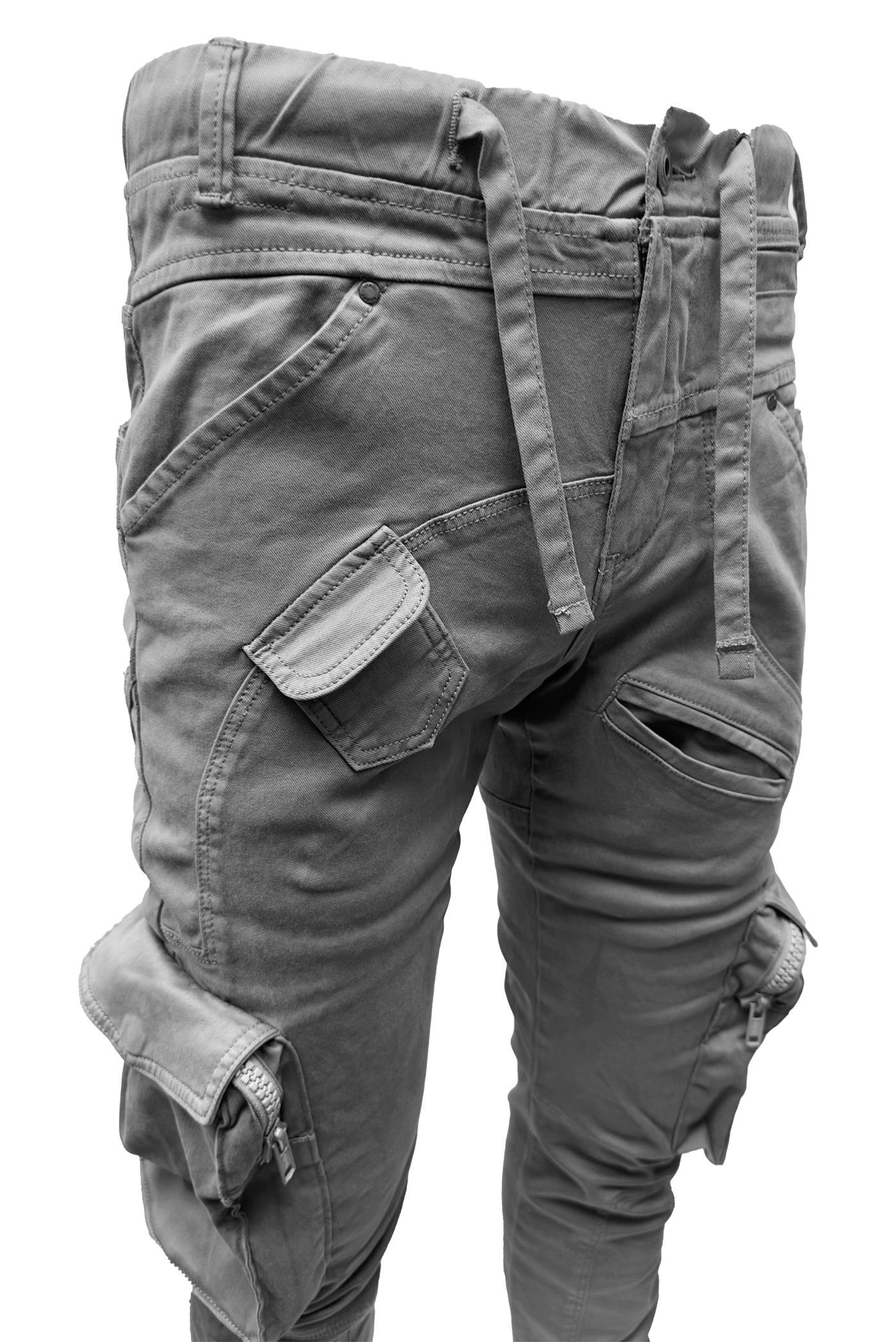 Vialli Joey Grey Cargo Pants: Platinum Collection Comfort & Style