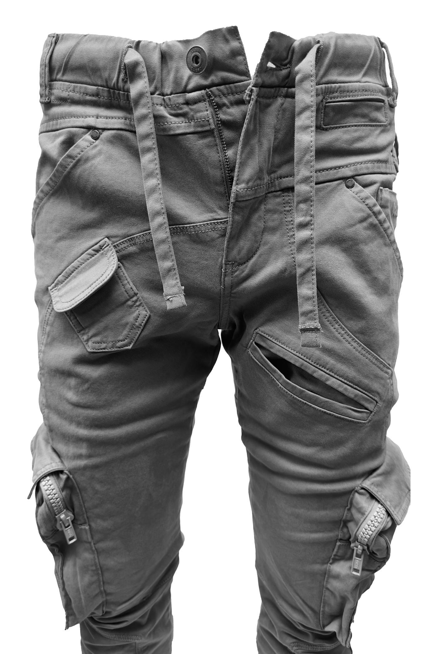 Vialli Joey Grey Cargo Pants: Platinum Collection Comfort & Style