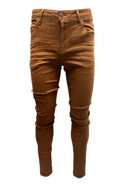 Vialli Ifello Ultra-Fit Rust Jeans: Premium Stretch Denim for Ultimate Comfort
