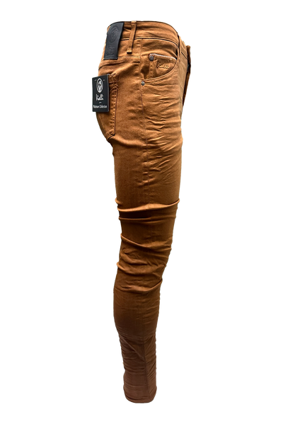 Vialli Ifello Ultra-Fit Rust Jeans: Premium Stretch Denim for Ultimate Comfort
