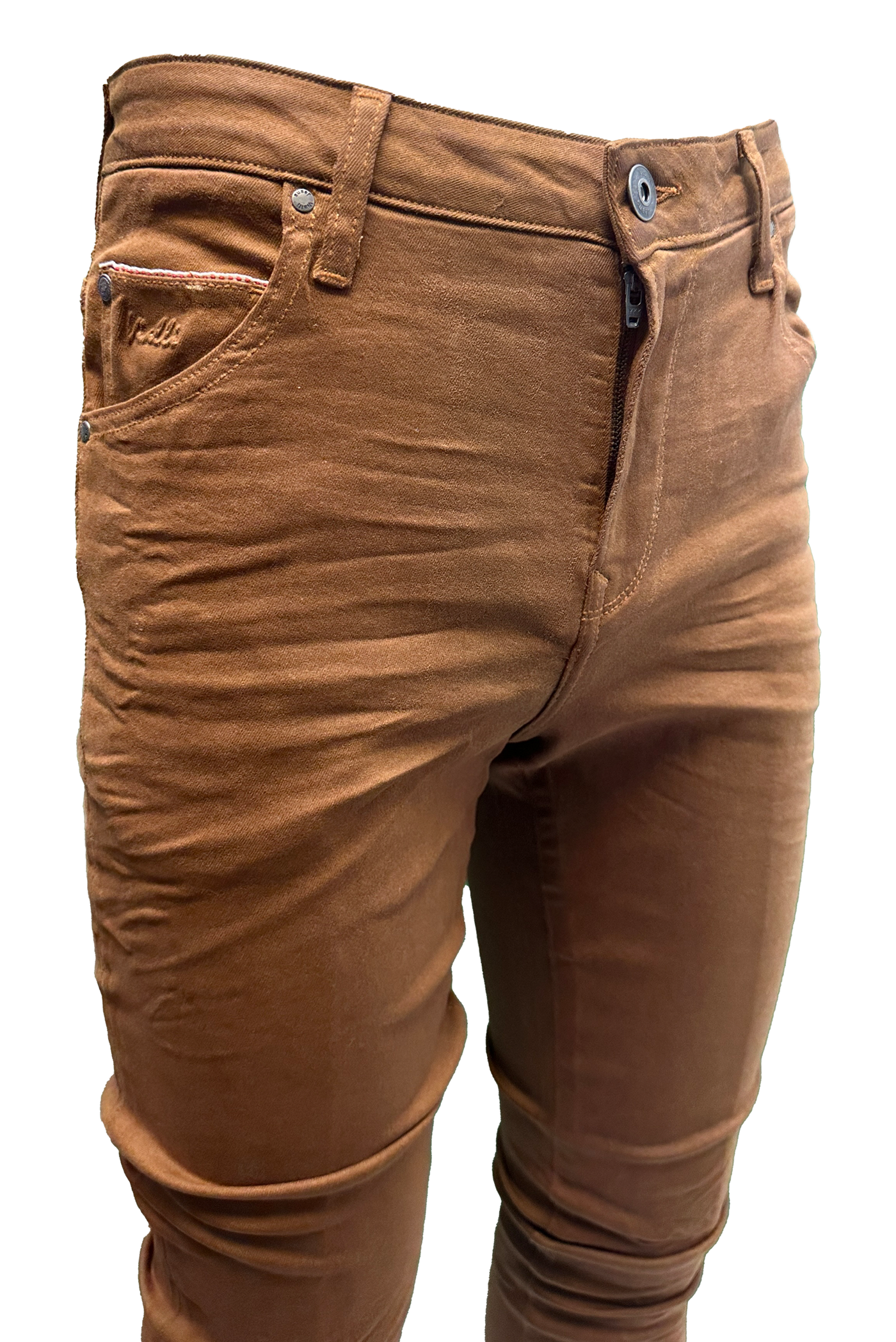 Vialli Ifello Ultra-Fit Rust Jeans: Premium Stretch Denim for Ultimate Comfort