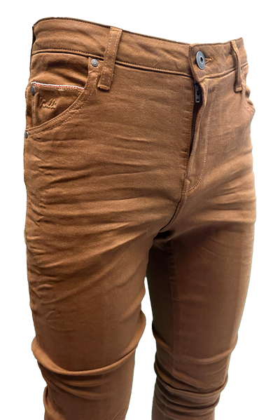 Vialli Ifello Ultra-Fit Rust Jeans: Premium Stretch Denim for Ultimate Comfort