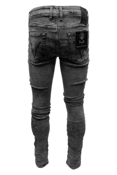 Vialli Ibasttuk Grey Skinny Jeans for Men - Ultimate Comfort & Style
