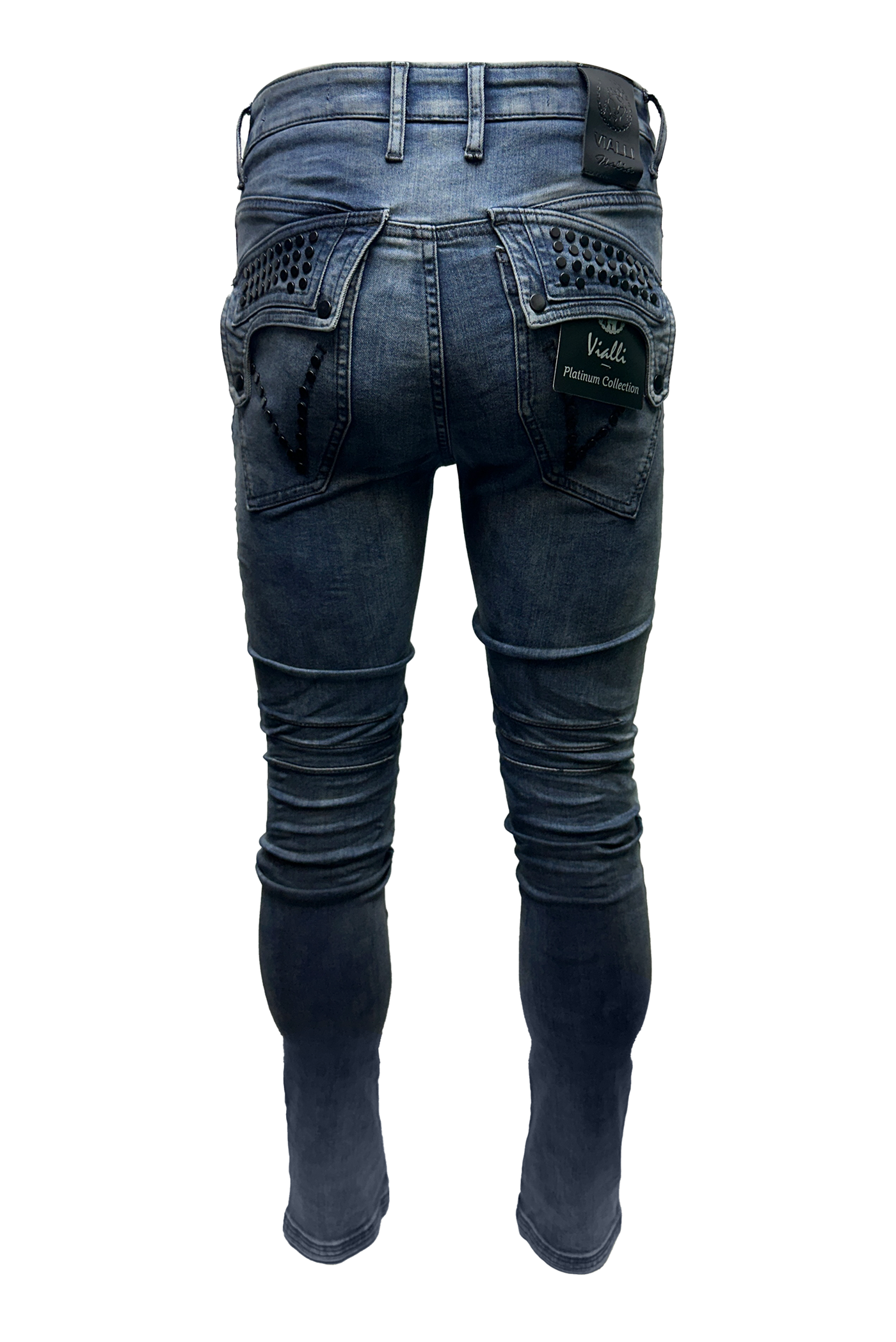 Vialli Josephine Skinny Jeans: Premium Blue Denim for Women