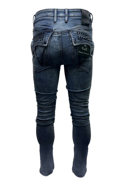Vialli Josephine Skinny Jeans: Premium Blue Denim for Women