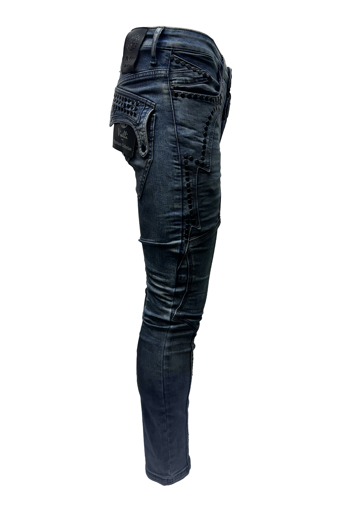 Vialli Josephine Skinny Jeans: Premium Blue Denim for Women
