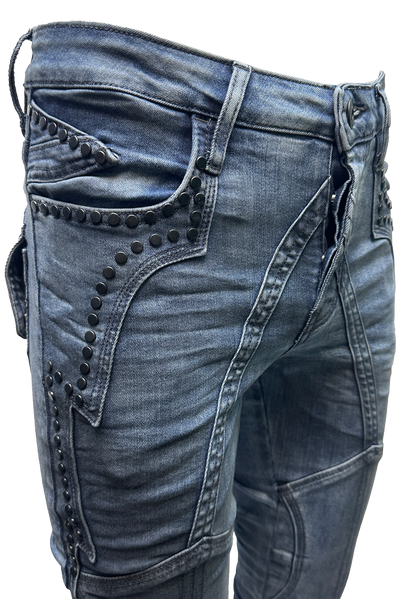 Vialli Josephine Skinny Jeans: Premium Blue Denim for Women