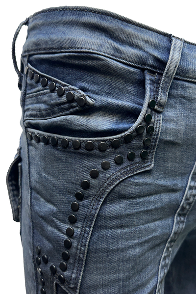Vialli Josephine Skinny Jeans: Premium Blue Denim for Women
