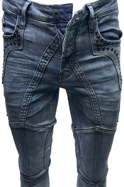 Vialli Josephine Skinny Jeans: Premium Blue Denim for Women
