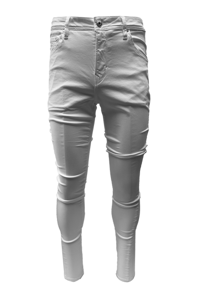 Vialli Juckichini White Ultra-Fit Jeans: Premium Cotton Blend, Four Pockets