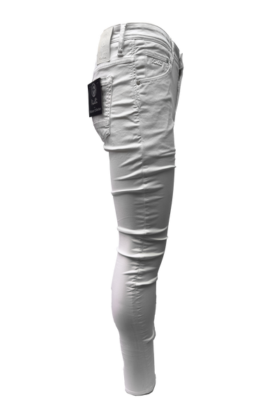 Vialli Juckichini White Ultra-Fit Jeans: Premium Cotton Blend, Four Pockets