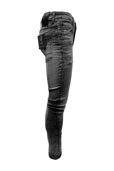 Vialli Jocavic Slim-Fit Stretch Denim Jeans for Men in Stylish Grey